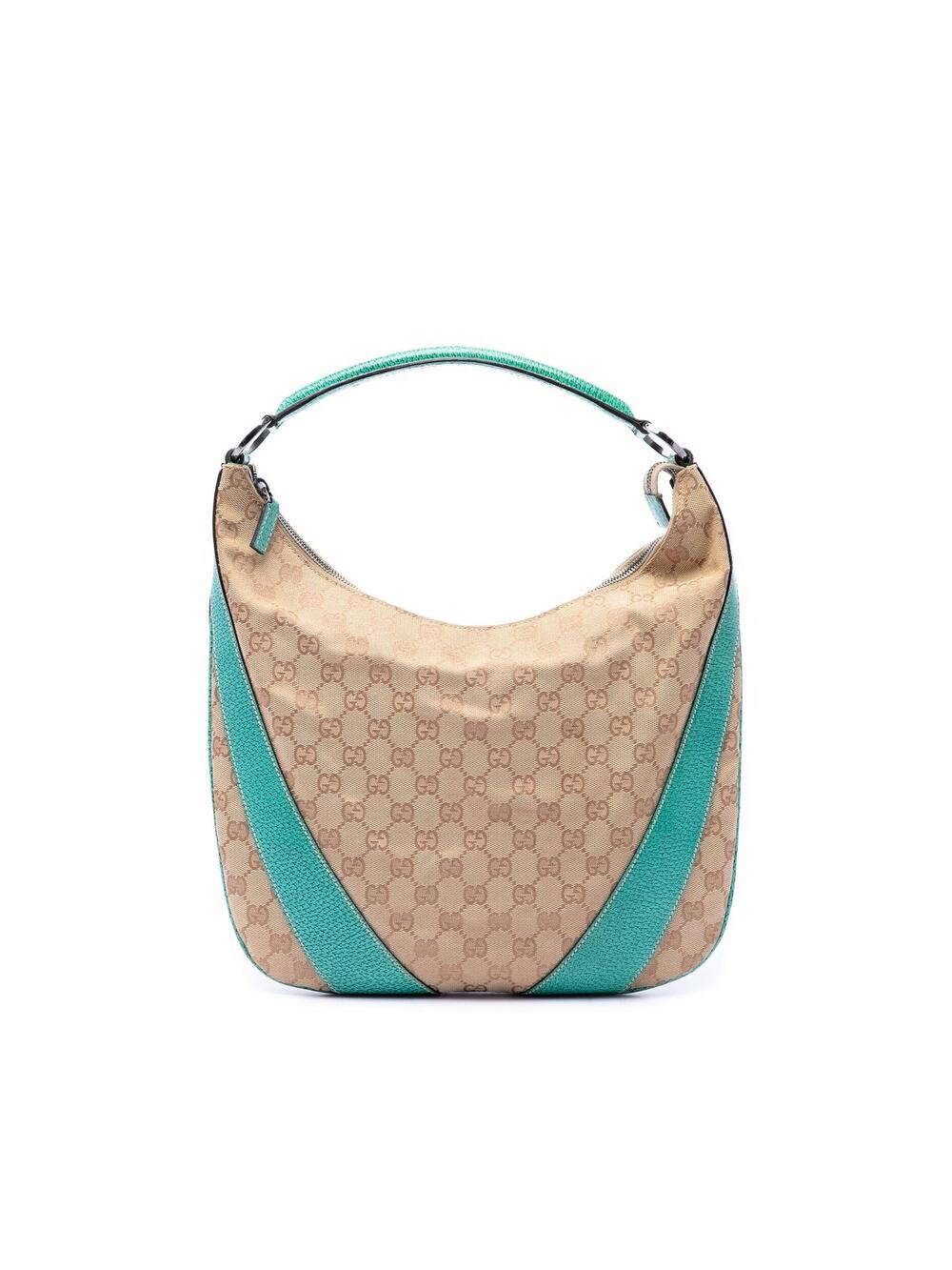 Gucci Gg Canvas Hobo Pre-Loved Bag #361966G50B